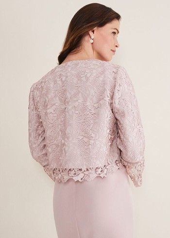 Phase Eight Isabella Lace Jackets Rose Canada | HSDBUA-152